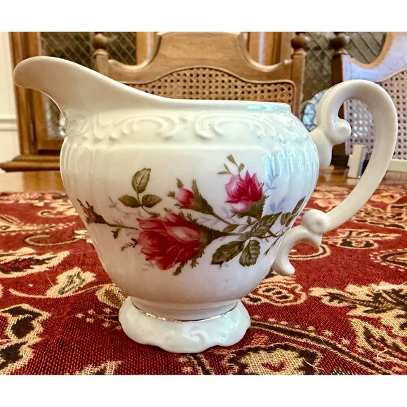 Royal Rose Other - Royal Rose Fine China Creamer  | Vintage Japan Floral Gold Trim Cottagecore